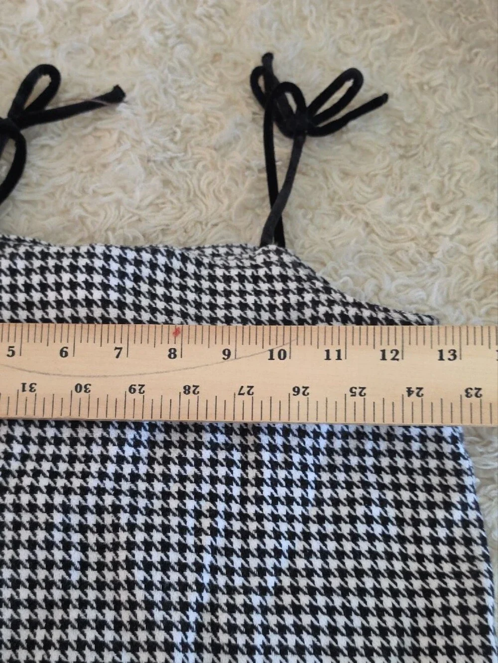 Old Navy Black and White Houndstooth Mini Dress